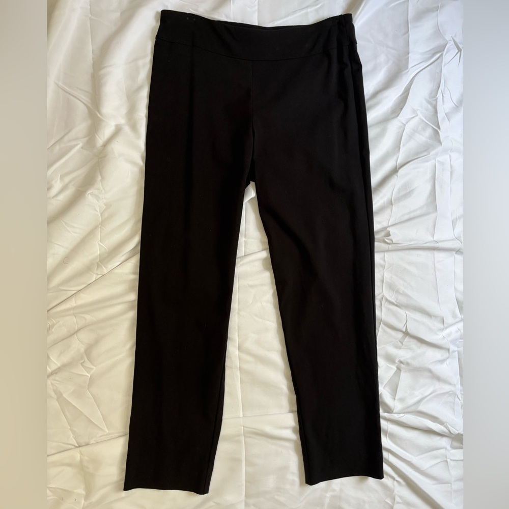 east2west Sleek Black Ankle Cropped Pants USA made
